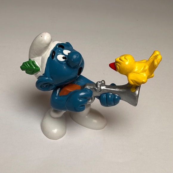 Vintage 1980 Schleich Bird Sho@ting Smurf – West Germany – Peyo - Picture 5 of 6
